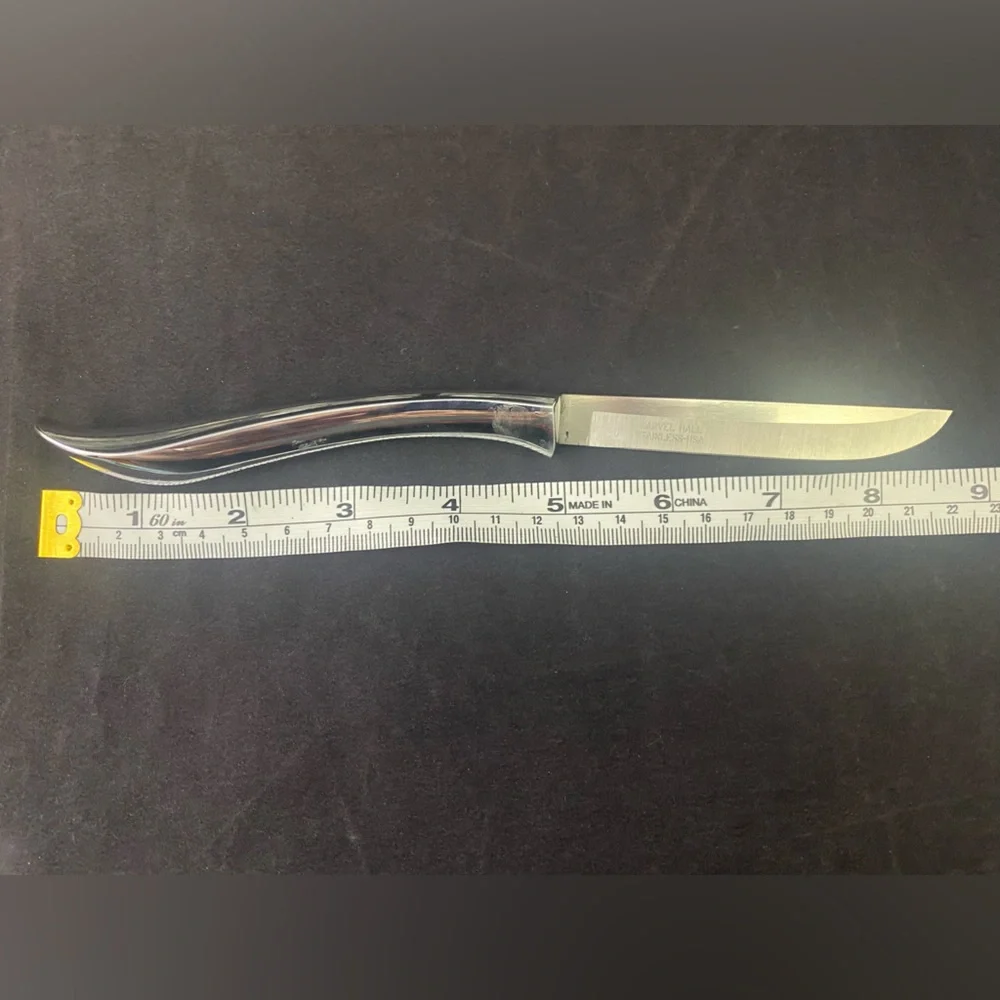 Vintage Carvel Hall Steak Knives Set of 5 Made In USA Stainless Heavy